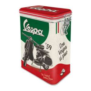 Vespa '59 TheOriginal Italian Classic - Metal Storage Box with a Vespa Scooter Design - Kitchen Storage Container