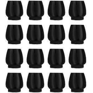 16 darabos Malatec fekete székláb védő készlet - Padlóvédő bútorláb alátét