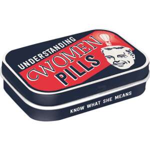 Understanding Women Pills tin box, novelty gift, funny gag gift, mint tin - Cukorka