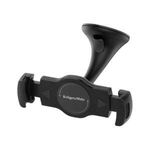 Kruger&Matz universeller Auto-Tablet-Halter, schwarz, 360 Grad Drehung, verstellbarer Arm, Saugnapfhalterung - Krüger&Matz