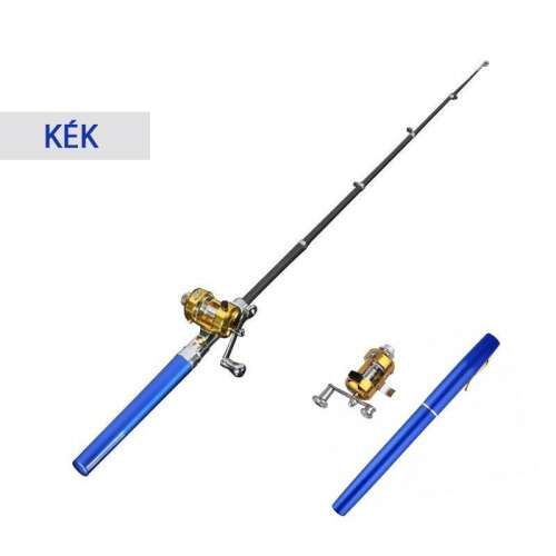 Kék teleszkópos zsebpeca, Zsebpeca, toll horgászbot, hordozható horgászbot