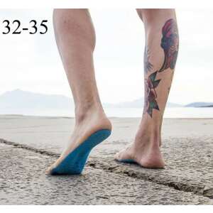 Strandtalp kék strandtalp mezítlábas sétához forró homokon és csúszós felületeken, 32-35-ös méret - Búvárkodás