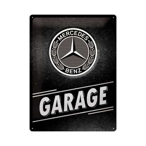 Mercedes-Benz Garázs Fémtábla - Dekoráció - 30x40 cm