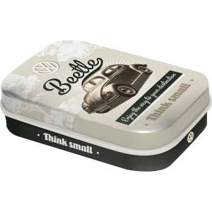 VW Beetle Retro Mint Tin, Vintage Car Design, Think Small - Cukorka