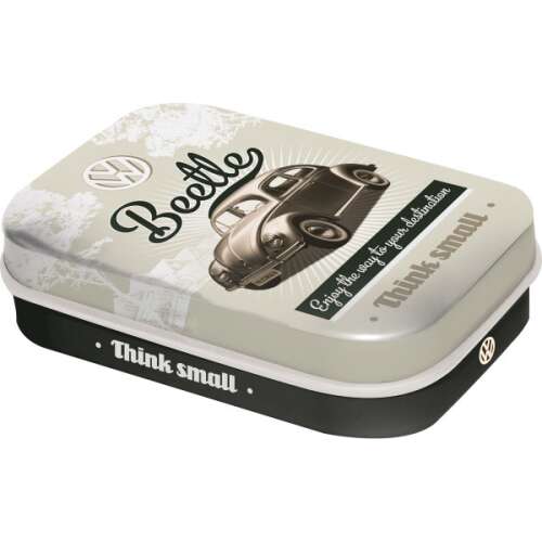 VW Beetle Retro Mint Tin, Vintage Car Design, Think Small