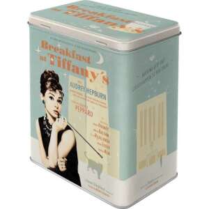Breakfast at Tiffany's metal storage box, featuring Audrey Hepburn, perfect for organizing your kitchen or home - Kitchen Storage Container