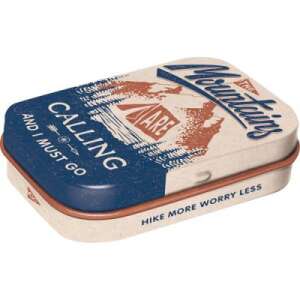 RETRO The Mountains Are Calling - Cukorka metal tin with peppermint dragees - Cukorka