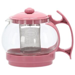 Ceainic rezistent la căldură Cook Line cu strecurătoare roz - 750 ml 131411550 - Ceainic