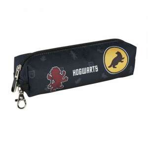Harry Potter Hogwarts pencil case with Gryffindor lion emblem, black with yellow accents - Pencil Case
