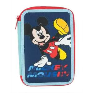 Disney Mickey Mouse pencil case, blue with Mickey Mouse design, 18x15x4 cm - Pencil Case