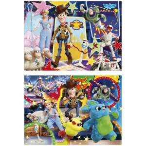 Toy Story 4 2x20 piece puzzle, featuring Woody, Buzz Lightyear, Bo Peep, and other characters from the movie - Clementoni Puzzle