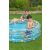 Bestway Rainbow Inflatable Pool with child and adult enjoying summer fun