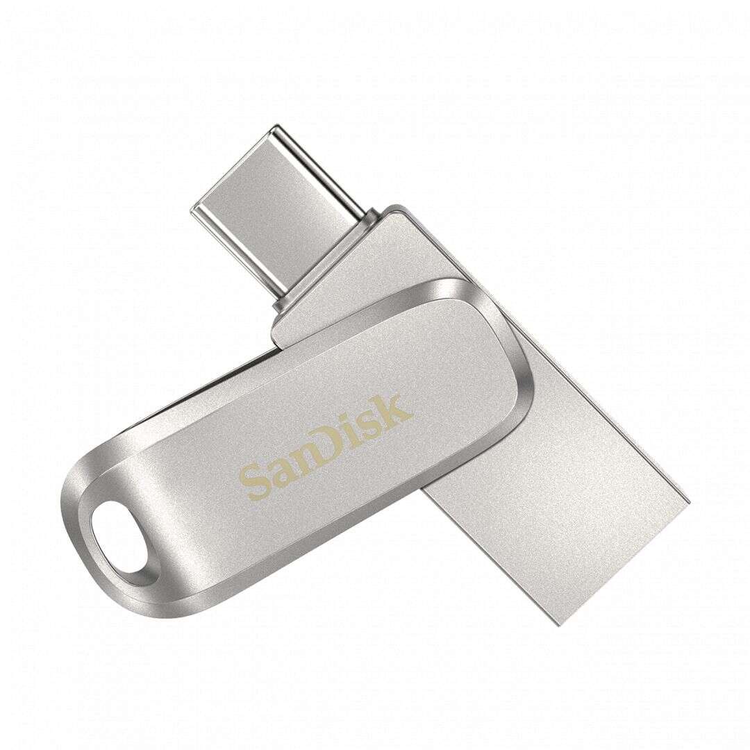 Sandisk 1tb ultra dual drive luxe usb type-c flash drive silver (...
