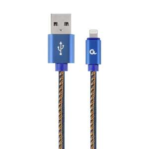 Cablu Gembird 8-pin USB Tip A la Lightning, 2m, albastru, design denim - Cabluri Lightning