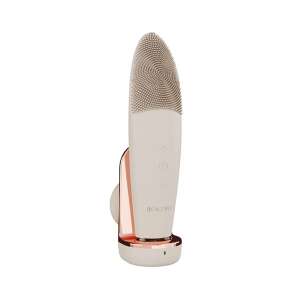 Beautifly B-Clean PRO Sonic Facial Cleansing Brush, white and rose gold, with charging stand - Facial care device