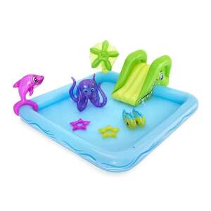Piscina gonflabilă pentru copii Bestway cu tobogan și jucării cu animale marine - Piscine exterioare