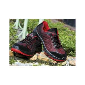 Talan Walker 170 Red S1P+SRC munkavédelmi cipő férfiaknak, fekete és piros színben, lélegző, könnyű, kényelmes - TALAN