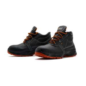 TALAN FORWARD S3+SRC munkavédelmi bakancs, fekete bőr, ferde nézet - Munkavédelmi bakancs