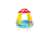 Inflatable baby pool with mushroom canopy, 102 x 89 cm