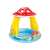 Inflatable baby pool with mushroom canopy, 102 x 89 cm