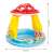 Inflatable baby pool with mushroom canopy, 102 x 89 cm, dimensions