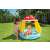 Baby playing in the inflatable mushroom canopy pool, 102 x 89 cm