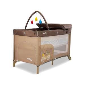 Пътуващо легло Asalvo Baby с преобличаща маса, арка за играчки и колела - Легло и аксесоари за пътуване