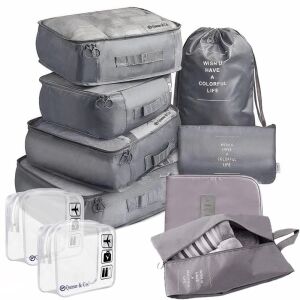 Quasar & Co. 8-piece luggage organizer set - Luggage Accessory