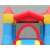 Close-up of the Pepita Castle inflatable bouncy house with slide, showing the top and front of the castle