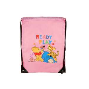 Rózsaszín Micimackó húzózsinóros tornazsák, készen a játékra, tökéletes edzésre, iskolába vagy utazásra - Tornazsák