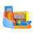 Pepita Funny XXL vizes Ugrálóvár 430x400x225cm csúszdával, vízsugárral #kék-narancs inflatable bounce house with slide and water sprinkler