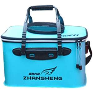 ZHENSHENG Faltbare Angeltasche mit Fischträger, blau - Andere Taschen