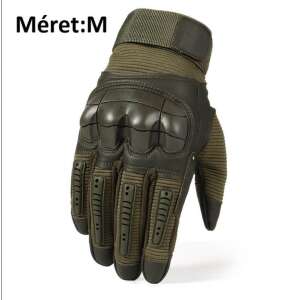Green tactical gloves, size M, impact, slip, and cut resistant, for work, DIY, and outdoor activities - Work gloves
