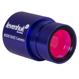 Levenhuk M300 BASE digitális mikroszkóp kamera, kék, ferde nézet - Mikroszkóp kiegészítő