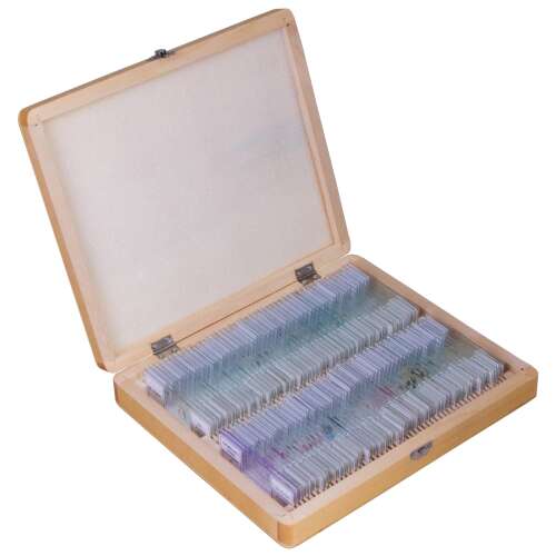 Bresser előkészített tárgylemez készlet 100 darabos, tokkal