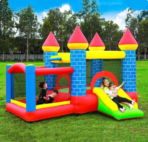 Pepita Castle XL Ugrálóvár 295x260x205cm labdamedencével és csúsz...