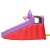 Pepita Hippo Water Slide Inflatable Bouncy Castle with Slide, Climbing Wall, Water Spray, Purple-Red - Close-up of Slide