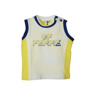 GF Ferré fehér-sárga bébi fiú trikó – 0/3 hó 35975100 Gyerek trikók, atléták