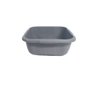 Szögletes tál 9,6 L műanyag szürke 35999603 - Háztartási vödör & Tál