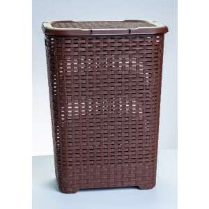 * Rattan hatású szennyestartó 60 l, barna