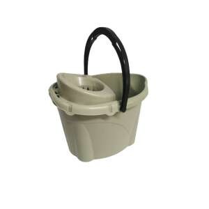 * Felmosó vödör ovális + csavaró 12 L szürke