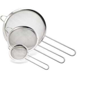 Stainless steel strainer set of 3, 8/14/20cm - Koopman