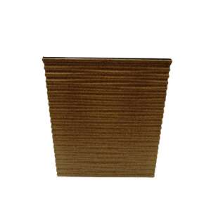 Műanyag virágtartó betéttel, barna; 18,5x18,5 cm (KKS)