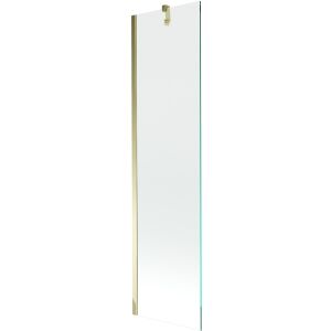 Mexen Next egyrészes kádparaván átlátszó üveggel és arany kerettel. - Kádparaván