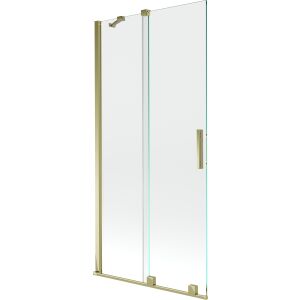 Mexen Velar 2 részes csúszó kádparaván, arany keret, átlátszó üveg - Kádparaván