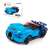Bugatti Chiron building blocks set, 139 pieces, blue supercar model