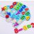 Puzzle pre bábätká s číslami, farebné drevené puzzle s číslami pre batoľatá