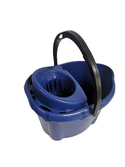* Felmosó vödör ovális + csavaró 12 L kék