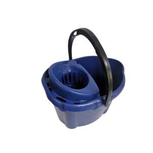 * Felmosó vödör ovális + csavaró 12 L kék