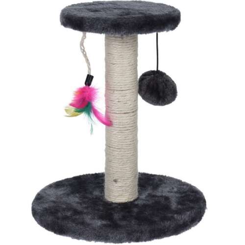 Macska kaparófa és pihenőhely játékokkal, 30cm